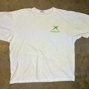 VTG Y2K Xbox Microsoft Original  Video Game Logo Delta T Shirt White Sz XL Boxy